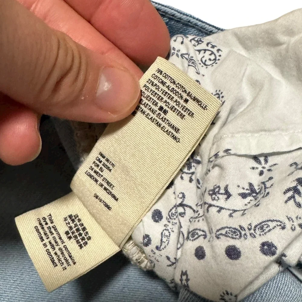 Free People Raw Hem‎ Light Wash Skinny Jeans Women's 30 (Fits 29x26.5)